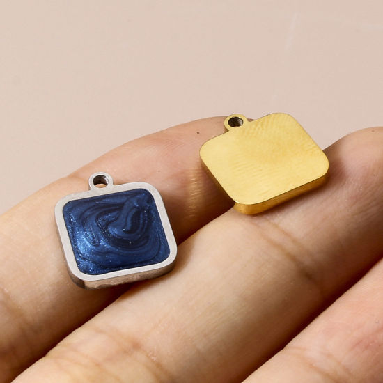 Imagen de 304 Acero Inoxidable Colgantes Charms Esmalte 1 Unidad