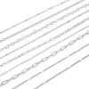 Picture of 304 Stainless Steel Link Chain For Handmade DIY Jewelry Making Findings Silver Tone 1 Roll (Approx 5 M/Roll)