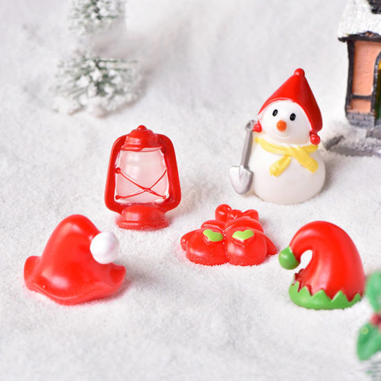樹脂 可愛い かわいい キュート マイクロランドスケープミニチュアデコレーション 多色 クリスマスツリー 1 個 の画像