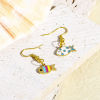 Bild von 2 Stück 316 Edelstahl Charms Muschel Bunt Fisch Emaille