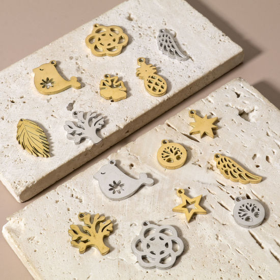 Bild von 304 Edelstahl Charms 5 Stück