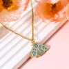Picture of Zinc Based Alloy Insect Charms Gold Plated Multicolor Moth Sun & Moon Enamel