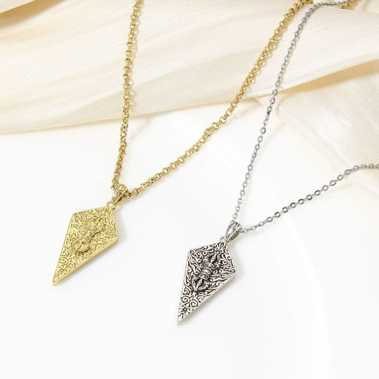 Imagen de 1 Unidad Latón Colgantes Charms Oro Real Chapado