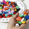 Picture of Acrylic Beads For DIY Jewelry Making At Random Mixed Color Halloween Ghost Eye 3D
