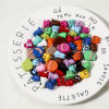 Picture of Acrylic Beads For DIY Jewelry Making At Random Mixed Color Halloween Ghost Eye 3D
