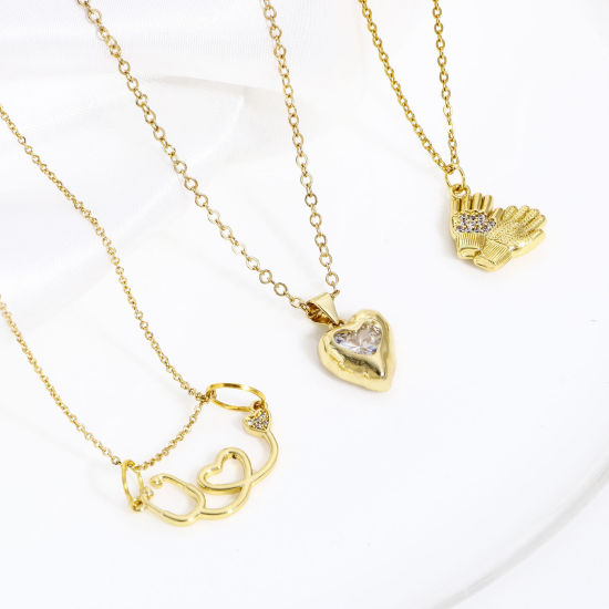Image de 1 Pièce Breloques en Laiton Plaqué Or Véritable 18K