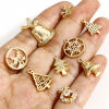 Picture of Brass Christmas Charms 18K Real Gold Plated