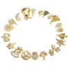 Picture of Brass Christmas Charms 18K Real Gold Plated