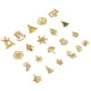 Picture of Brass Christmas Charms 18K Real Gold Plated