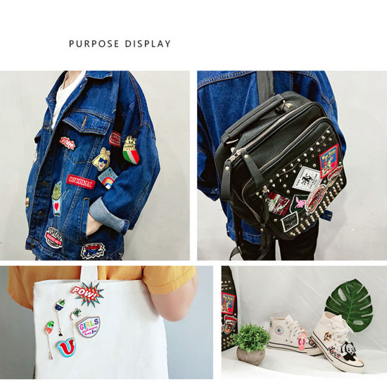 1 個 テリレン 旅行 アイロンのパッチ（接着剤付き） DIY スクラップブッキング クラフト 多色 の画像