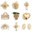 Imagen de 2 Unidades Latón Colgantes Charms 18K Oro Real Chapado