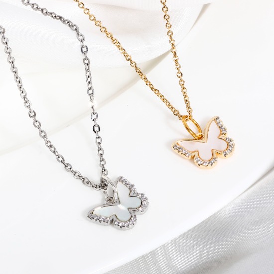 Bild von 1 Stück Muschel + Messing Charms Echtgold plattiert