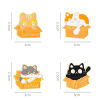 Picture of Cute Pin Brooches Box Cat Multicolor Enamel