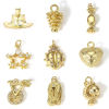 Immagine di 1 Pz Ottone Charms 18K Vero Oro Placcato 3D