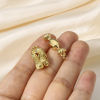 Immagine di 1 Pz Ottone Charms 18K Vero Oro Placcato 3D