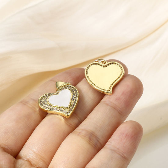 Bild von 1 Stück Messing Charms 18K Echtgold plattiert