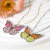 Imagen de 10 Unidades Acrílico Gótico Colgantes Polilla Mariposa Multicolor Glitter