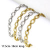 Picture of Wholesale 304 Stainless Steel 8 Shape Chain Bracelets, Vacuum Plating, Unisex Stylish Minimalist Gift Jewelry Supply