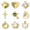 Immagine di 1 Pz Ottone Charms 18K Vero Oro Placcato
