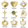 Immagine di 1 Pz Ottone Charms 18K Vero Oro Placcato