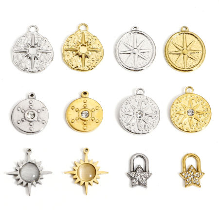 1 Pz 304 Acciaio Inossidabile Galassia Charms