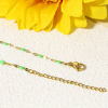 Picture of Wholesale Enamel Lips Chain Necklace, Gold Plated 304 Stainless Steel, Unisex Stylish Minimalist Gift Jewelry For Retailer, 45.5cm(17.9") long, Chain Size: 2mm