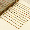 Picture of 1 M Vacuum Plating 304 Stainless Steel Double-sided Enamel Handmade Link Chain For Handmade DIY Jewelry Making Findings Rhombus 18K Gold Plated 4mm