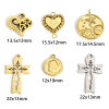 Immagine di 1 Pz 304 Acciaio Inossidabile Religione Charms Multicolore