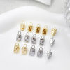 Bild von 2 Stück Messing Charms Bunt Käse 3D 11mm x 5mm