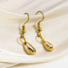 Image de 2 Pcs Breloques en Laiton Goutte d'Eau Plaqué Or Véritable 14K 3D
