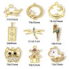 Imagen de 1 Unidad Latón Colgantes Charms 18K Oro Real Chapado Micro Pave