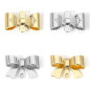 Imagen de 10 Unidades Latón Colgantes Charms Bowknot Oro Real Chapado 3D