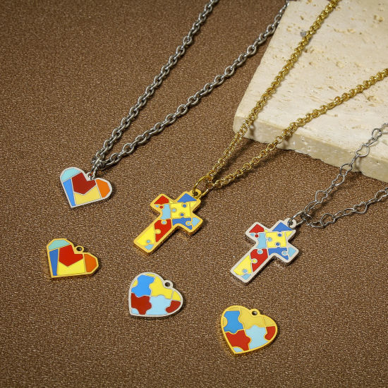 Bild von 1 Stück 304 Edelstahl Charms Geometrie