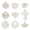 Picture of 304 Stainless Steel Charms Silver Tone Geometric