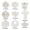 Picture of 304 Stainless Steel Charms Silver Tone Geometric