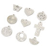 Picture of 304 Stainless Steel Charms Silver Tone Geometric