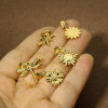 Picture of Vacuum Plating 304 Stainless Steel Charm Pendant 18K Gold Plated