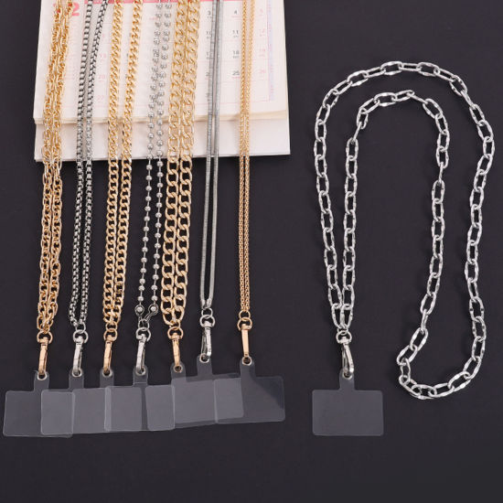 Image de 1 PCs Iron Based Alloy Cell Phone Lanyards Strap Multicolor 125cm long