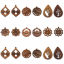 Walnut Pendants Dark Brown