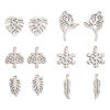 Picture of Eco-friendly 304 Stainless Steel Exquisite Charms Silver Tone Rose Flower Flower Leaves Hollow
