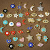 Picture of Brass Charms Real Gold Plated School Bag Pentagram Star
