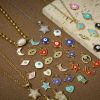 Picture of Brass Charms Real Gold Plated School Bag Pentagram Star