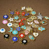 Picture of Brass Charms Real Gold Plated School Bag Pentagram Star