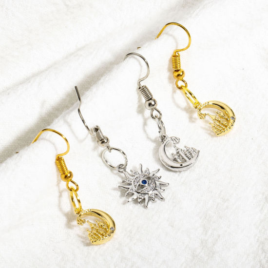 Imagen de 2 Unidades Latón Galaxia Colgantes Charms Oro Real Chapado