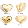 Imagen de 2 Unidades Latón día de San Valentín Colgantes Charms Corazón 3D