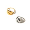Picture of Eco-friendly Vacuum Plating Stylish Simple Multicolor 304 Stainless Steel Open Drop Rings For Women Party