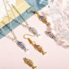 Picture of Zinc Based Alloy Ocean Jewelry Charms Multicolor Fish Bone Micro Pave 22mm x 9mm