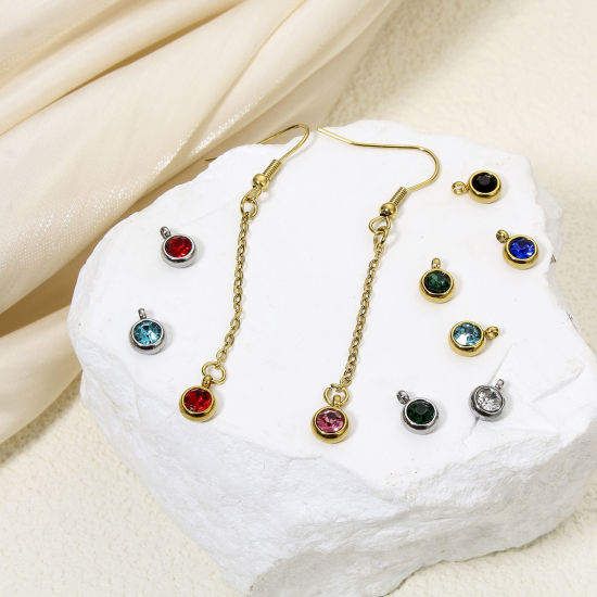 Picture of Eco-friendly 304 Stainless Steel Ear Wire Hooks Earrings For DIY Jewelry Making Accessories Multicolor Tassel With Loop