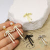 Picture of Zinc Based Alloy Clothes Pendants Multicolor Bowknot Hollow 3.3cm x 2cm