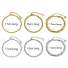 Picture of Wholesale 304 Stainless Steel Beaded Chain Bracelets, Vacuum Plating, Unisex Stylish Minimalist Gift Jewelry Supply